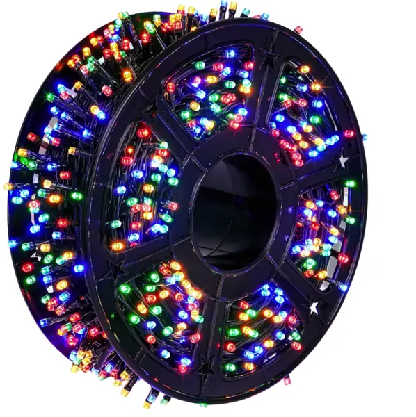 Instalatie de Craciun tip Rola interior sau exterior rezistenta 50m 300LED MULTICOLOR