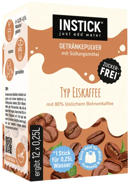 Instant cafea cu gheață, 12 x 2 g, Instick