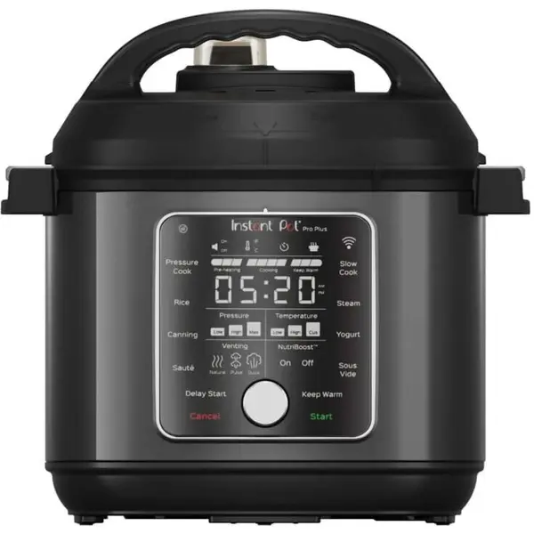 Instant Pot Instant Pot Rio Plus, 5.7L, Multicooker cu functie Wi-Fi, 13 programe predefinite pentru diverse tipuri de gatit, Negru-Otel inoxidabil