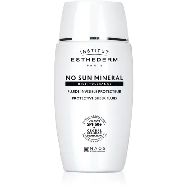 Institut Esthederm No Sun Mineral Fluid protective fluid pentru piele sensibila si intoleranta SPF 50+ 40 ml