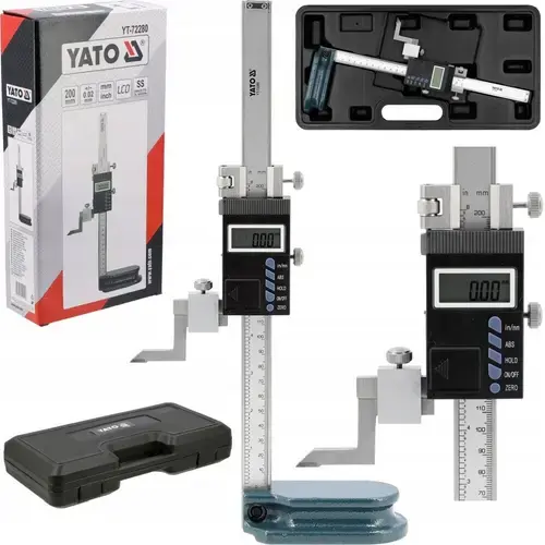 Instrument de masura Yato YT-72280, electronic 200mm, precizie 0,02mm, display LCD, otel inoxidabil