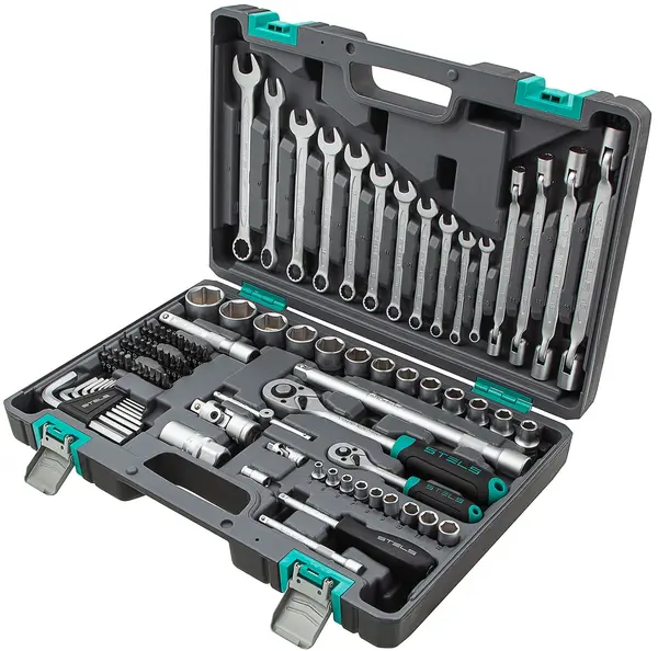 Instrumente Stels - 88 piese, 1.2''/1.4'', oțel CrV și S2, într-o valiză