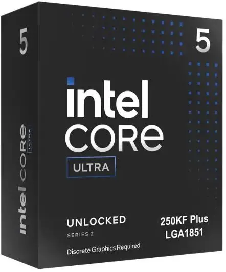 Intel Core Ultra 250KF Plus - 14 Core, 4.2 GHz, LGA1851, 30 MB Cache, BOX