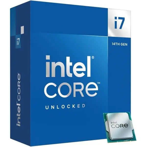 INTEL Procesor Intel Core i7-14700K, socket 1700, 20 C / 28 T, 2.50 GHz - 5.60 GHz, 33 MB cache, 125 W BX8071514700K S RN3X