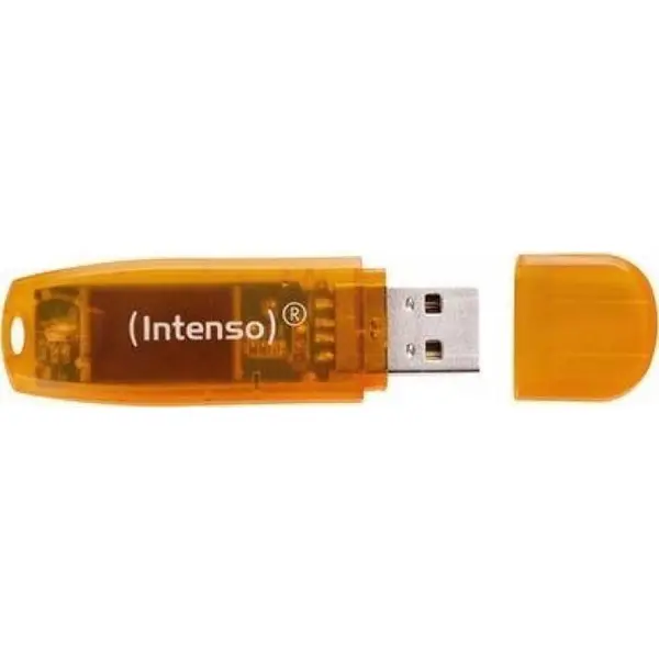 Intenso USB Flash Drive Intenso Rainbow Line 64 GB Portocaliu