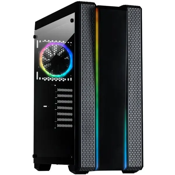 Inter-Tech Carcasa Inter-Tech S-3901 Impulse, Middle Tower, fara sursa, ATX, Negru