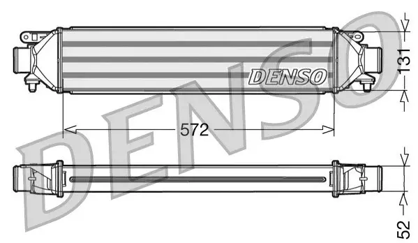Intercooler ABARTH GRANDE PUNTO, PUNTO; ALFA ROMEO GIULIETTA, MITO; FIAT BRAVO II, DOBLO, GRANDE PUNTO, PUNTO, PUNTO EVO; LANCIA DELTA III 0.9-1.9D dupa 2005