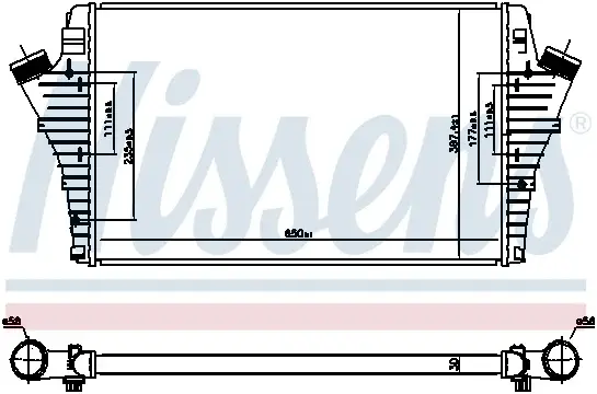Intercooler CADILLAC BLS; FIAT CROMA; OPEL SIGNUM, VECTRA C, VECTRA C GTS; SAAB 9-3 1.9D dupa 2004