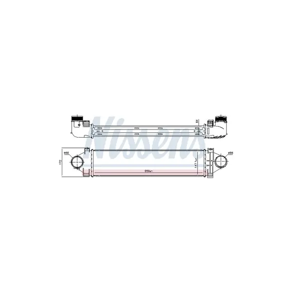 Intercooler, compresor NISSENS 96383
