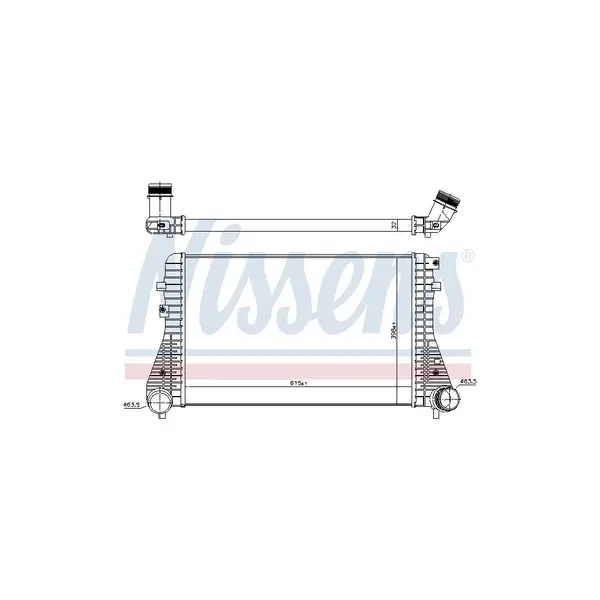 Intercooler, compresor NISSENS 96575