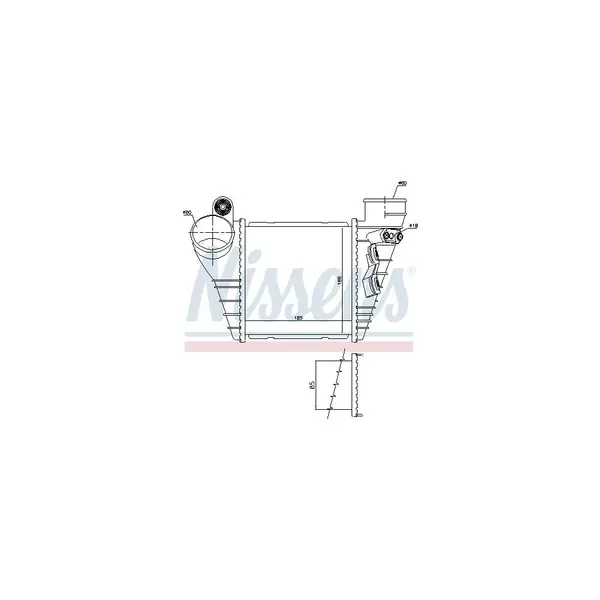Intercooler, compresor NISSENS 96847