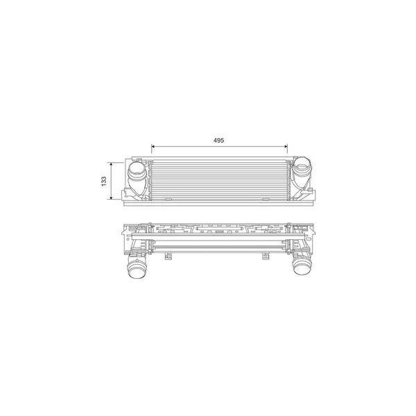 Intercooler, compresor VALEO 818261