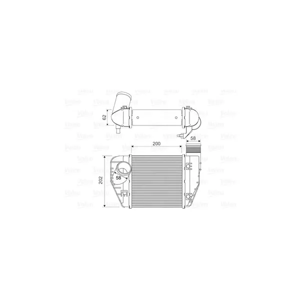 Intercooler, compresor VALEO 818326