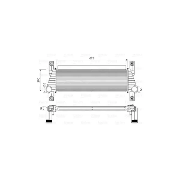 Intercooler, compresor VALEO 818352