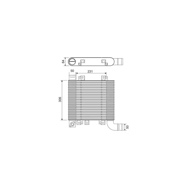 Intercooler, compresor VALEO 818398