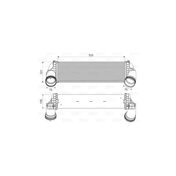 Intercooler, compresor VALEO 818562