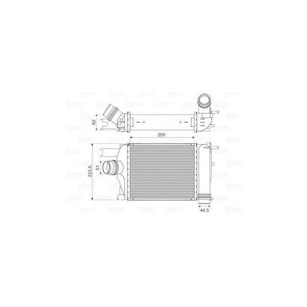 Intercooler, compresor VALEO 818609
