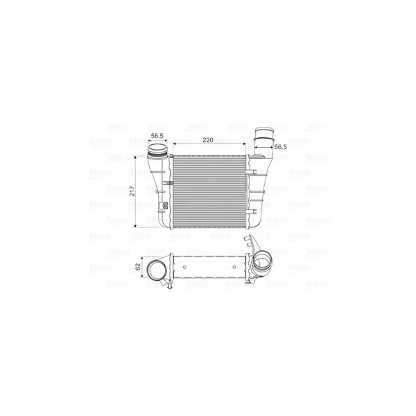 Intercooler, compresor VALEO 818669