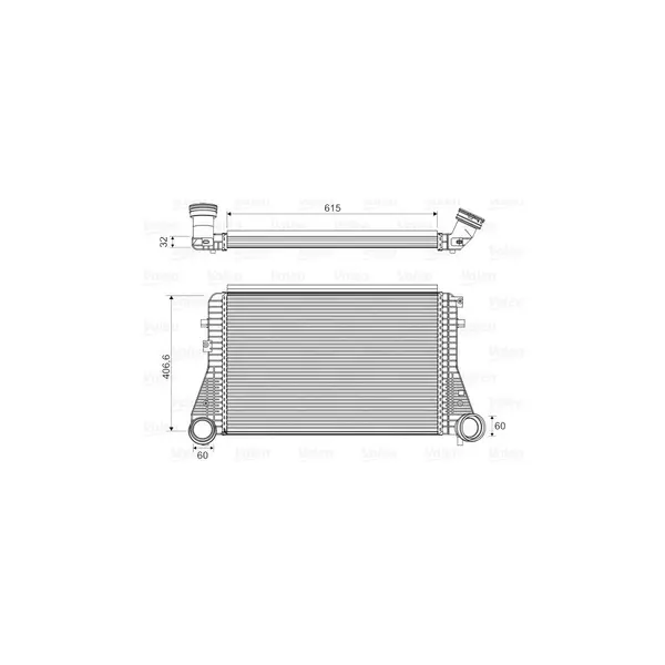 Intercooler, compresor VALEO 818795