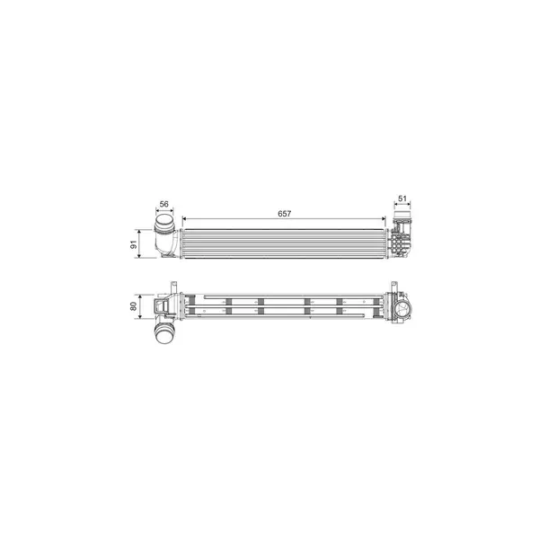 Intercooler, compresor VALEO 818878