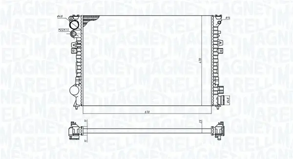 Intercooler FIAT ULYSSE 2.0 06.94-08.02