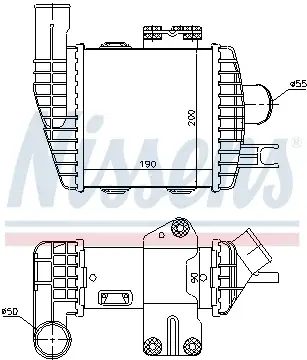 Intercooler HYUNDAI TUCSON; KIA SPORTAGE 2.0D dupa 2004