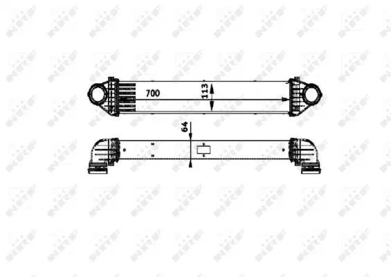 Intercooler MERCEDES Clasa A (W169), B (W245) 2.0 2.0D intre 2004-2012