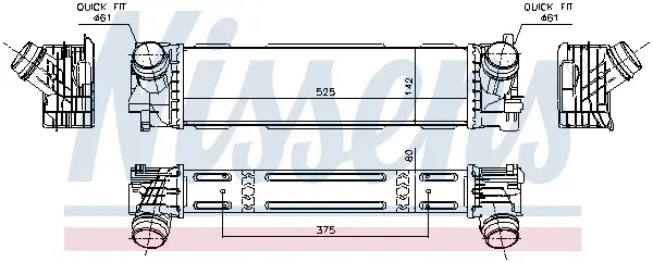 Intercooler potrivit BMW 2 (G42), 3 (G20, G80, G28), 3 (G21), 3 (G21, G81), 4 (G22, G82), 4 (G23, G83), 4 GRAN COUPE (G26) 2.0 2.0D 2.0DH 11.18-