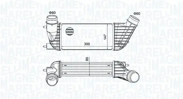 Intercooler potrivit CITROEN C8, JUMPY; FIAT SCUDO; PEUGEOT 807, EXPERT, EXPERT TEPEE 1.6D 2.0D 02.06-