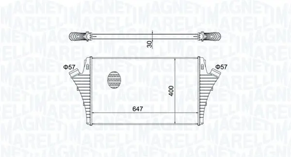 Intercooler potrivit HYUNDAI GRAND SANTA FE; OPEL SIGNUM, VECTRA C, VECTRA C GTS; SAAB 9-3 2.0-2.8 04.02-11.18