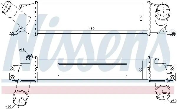 Intercooler potrivit HYUNDAI H-1 CARGO, H-1 TRAVEL 2.5D 02.08-
