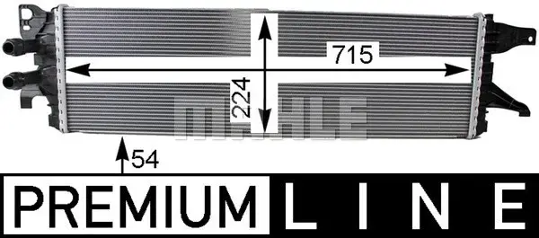 Intercooler potrivit VW MULTIVAN T6, TRANSPORTER T6, TRANSPORTER T6 CARAVELLE T6 2.0D 04.15-