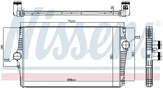 Intercooler VOLVO XC90 I 2.4D 2.5 2.9 intre 2002-2014