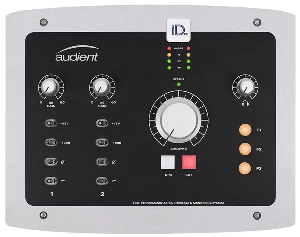 Interfață audio Audient - ID22, argintiu/negru