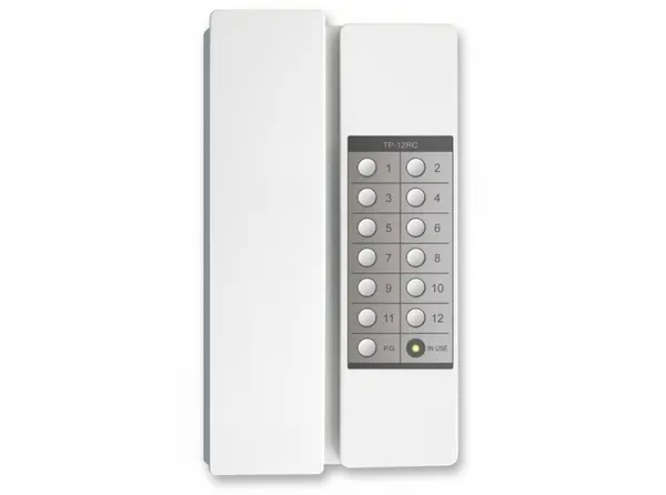 Interfon de birou COMMAX TP-12RC, maxim 12 posturi, conferinta-paging, comunicatie duplex, cablare 4 fire, 12 V DC