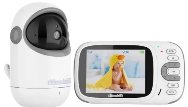 Interfon video pentru bebeluşi Chipolino - Sirius 3.2, alb