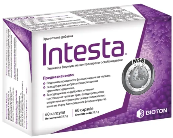 Intesta, 500 mg, 60 capsule, Bioton
