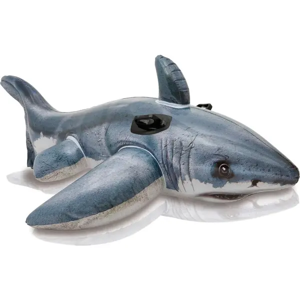 Intex Figurina Gonflabila pentru Piscina Intex 173 x 107 cm, Rechin, Gri
