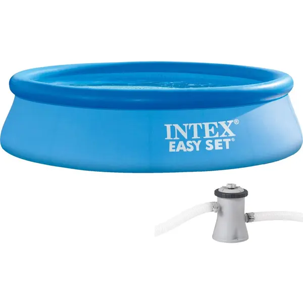 Intex Piscina gonflabila Intex 28122 Easy Set, cu pompa filtrare, 305x76 cm