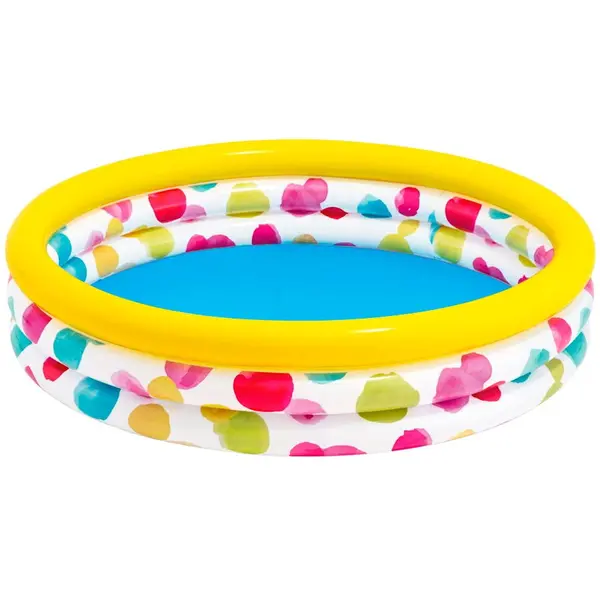 Intex Piscina gonflabilala INTEX COOL DOTS, 3 inele, 147x33 cm, 330 Litri