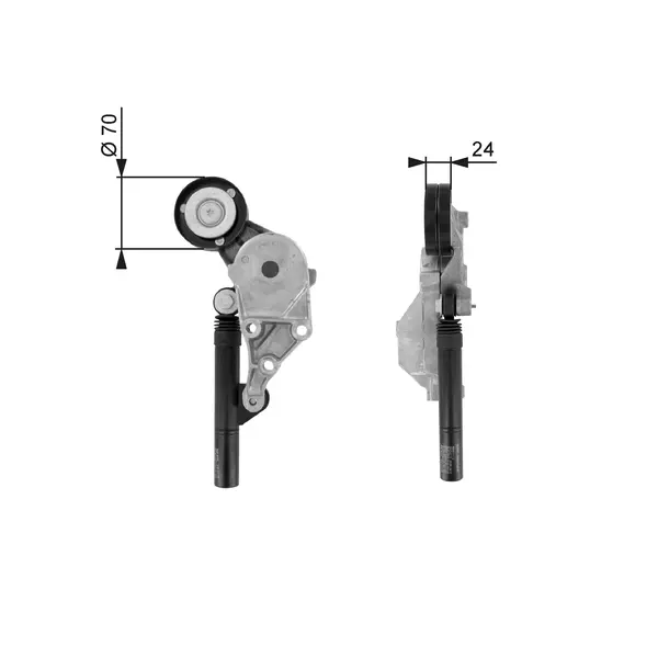 Intinzator curea, curea distributie GATES T38192