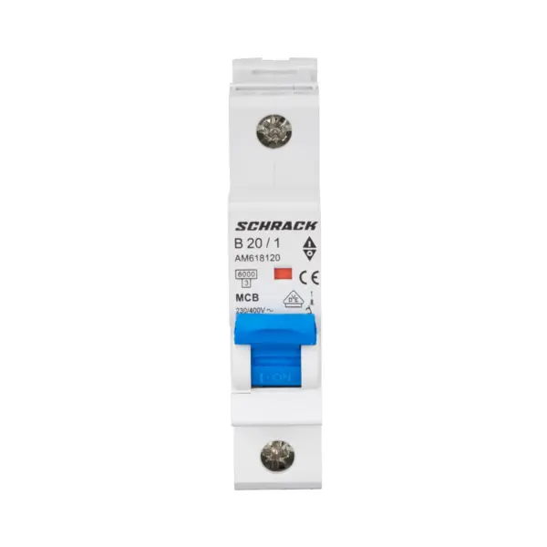 Intrerupator automat modular (MCB) AMPARO, 6kA, B 20A, 1 pol, SCHRACK AM618120