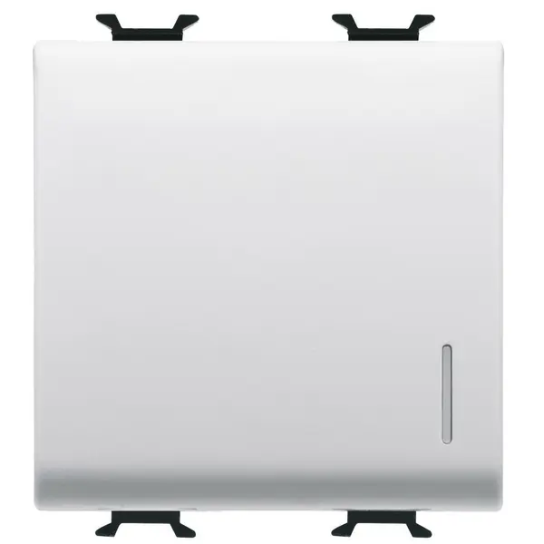 Intrerupator cap cruce 2 module cu led (neinclus) Gewiss Chorus GW10102, alb
