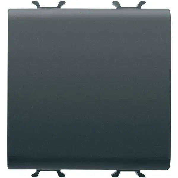 Intrerupator cap cruce 2 module Gewiss Chorus GW12101, negru satin