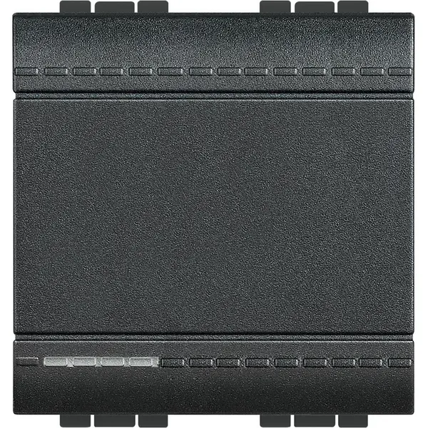 Intrerupator cap cruce 2M 16A Bticino Living Light L4004M2N, antracit
