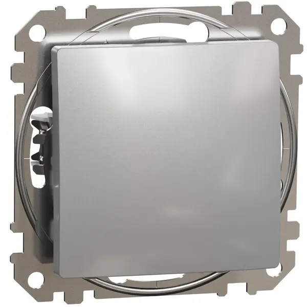 Intrerupator cu revenire 10A, Schneider, SDD113111, Sedna Design, aluminiu