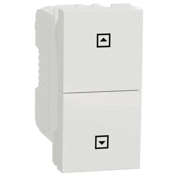 Intrerupator cu revenire jaluzele 10A 1 modul NU310718SC, alb