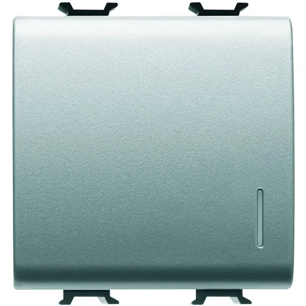 Intrerupator cu revenire+led 2 module Gewiss Chorus GW14172, titan