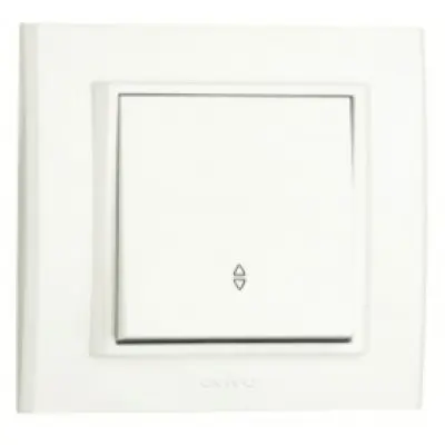 Intrerupator cu Revenire ST Grano Ovivo OV00003, 16A, 250V, IP20, Nat alb