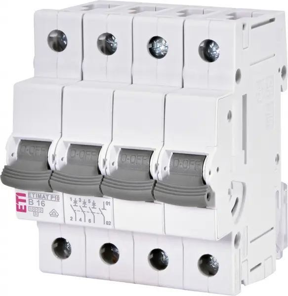intrerupator de circuit etimat p10 3p+n b16 001901410